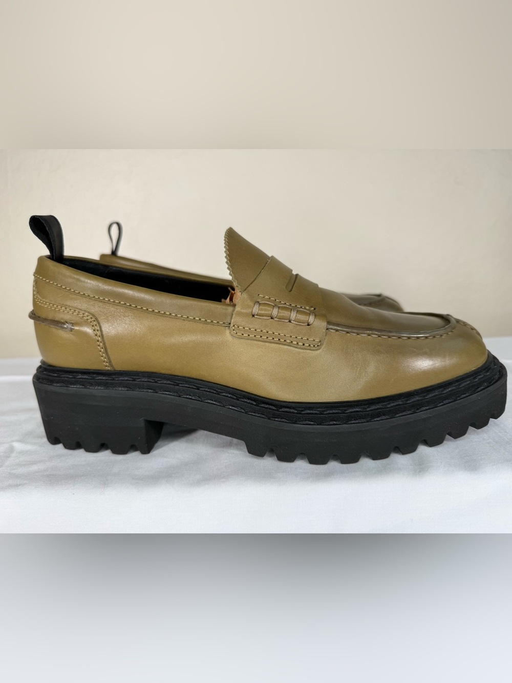 Officine Creative Prove 023 Leather Penny Loafer Lug Soles Shoes 41 EUC Like New